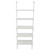 5-Shelf Wood Ladder Bookcase with Metal Frame, Industrial 5-Tier Modern Ladder Shelf Wood Shelves XH