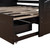 Wooden Daybed with Trundle Bed and Two Storage Drawers , Extendable Bed Daybed,Sofa Bed with Two Drawers
