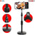 Phone Holder Stand for Desk Cellphone Stands for Mobile Round Base Boom Video Call Conference Portable 5 Core ZM 18