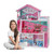 Pink Princess Castle Apartment Model Toy Furnished Wooden Dollhouse