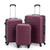 3-piece Trolley Case Set, 360 Degree Rotation Wheels with TSA Lock, Travel Suitcase Set, Claret XH