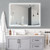 Fancy Frameless Bathroom Mirror