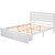 Queen Size Platform Bed with Drawers, Gray