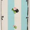 1950s Vintage Wallpaper Pink Black Rose Black Ribbon