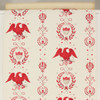 1970s Vintage Wallpaper Eagles Americana Red