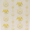 1970s Vintage Wallpaper Eagles Americana Yellow