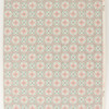 1940s Vintage Wallpaper Pink and Turquoise Geometric