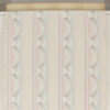 1940s Vintage Wallpaper Border Pink Blue Swag