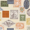 1970s Vintage Wallpaper Stamp Collection