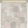 1950s Vintage Wallpaper Pink and White Floral Patchwork