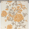 1970s Vintage Wallpaper Orange Roses