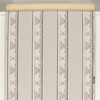 1940s Vintage Wallpaper Border Pink Flowers on Gray