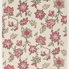 1970s Vintage Wallpaper Pink and Green Flowers