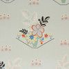 1940s Vintage Wallpaper Flowerpots on Green