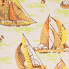 1960s Vintage Wallpaper Sailboats