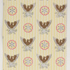 1970s Retro Vintage Wallpaper Eagles on Yellow Stripe