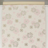 1950s Vintage Wallpaper Pink Gold Floral Starbursts