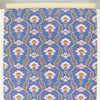 1970s Retro Vintage Wallpaper Flowers on Blue