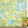 1970s Retro Vintage Wallpaper Blue Flowers