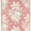 1940s Vintage Wallpaper White Flowers on Pink