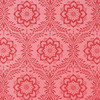 1950s Vintage Wallpaper Thomas Strahan Red Floral Geometric
