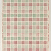 1950s Vintage Wallpaper Red Green Plaid on White