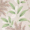 1940s Vintage Wallpaper Green Brown Leaves