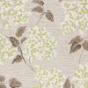 1940s Vintage Wallpaper Green White Flowers on Brown White 1940s Vintage Wallpaper Green White Flowers on Brown White