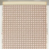 1950s Vintage Wallpaper Pink Gold Geometric on Brown