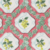 1950s Vintage Wallpaper Fruit Ivy on Pink