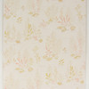 1970s Vintage Wallpaper Pink Yellow Seashells