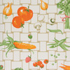 1970s Vintage Wallpaper Veggies on Tile
