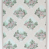 1950s Vintage Wallpaper Scenic Cottage Homes on Gray