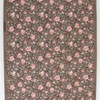 1950s Vintage Wallpaper Thomas Strahan Pink Flowers on Brown