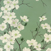 1950s Vintage Wallpaper Dogwood Tree