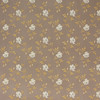 1970s Vintage Wallpaper White Floral on Brown