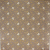 1970s Vintage Wallpaper White Floral on Brown