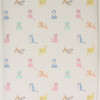 1980s Vintage Wallpaper Pastel Puppies and Kittens