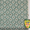 1950s Vintage Wallpaper Green Gold Metallic Geometric