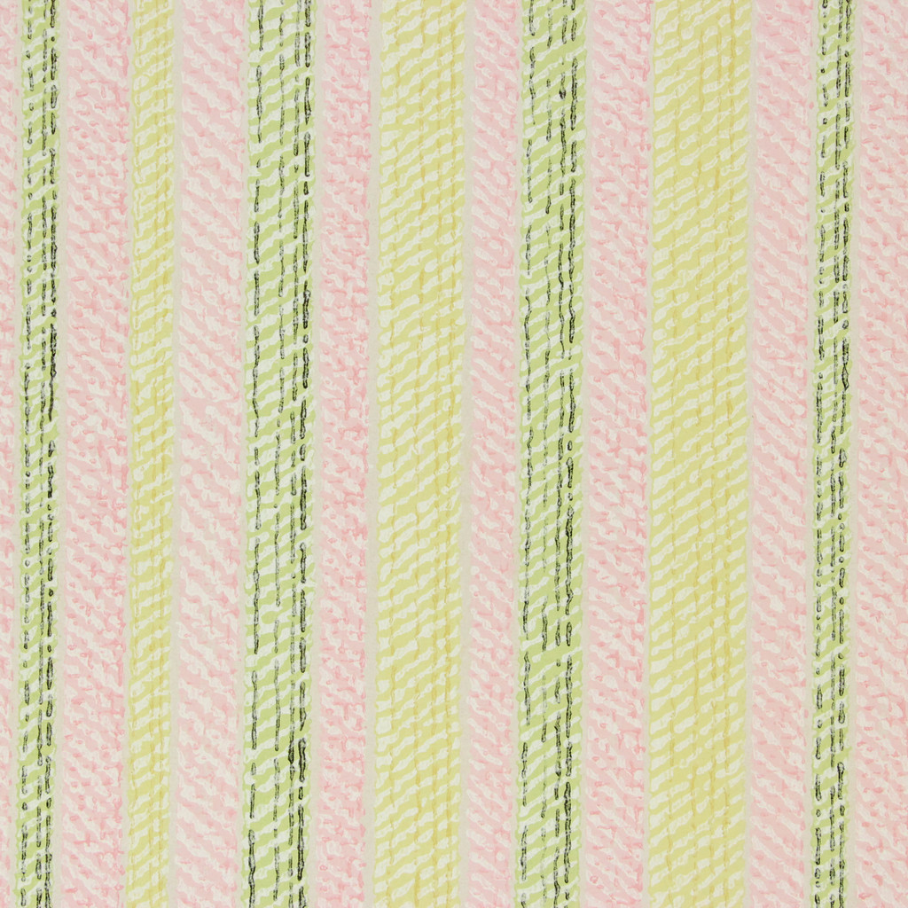 1960s Vintage Wallpaper Pink Green Stripe