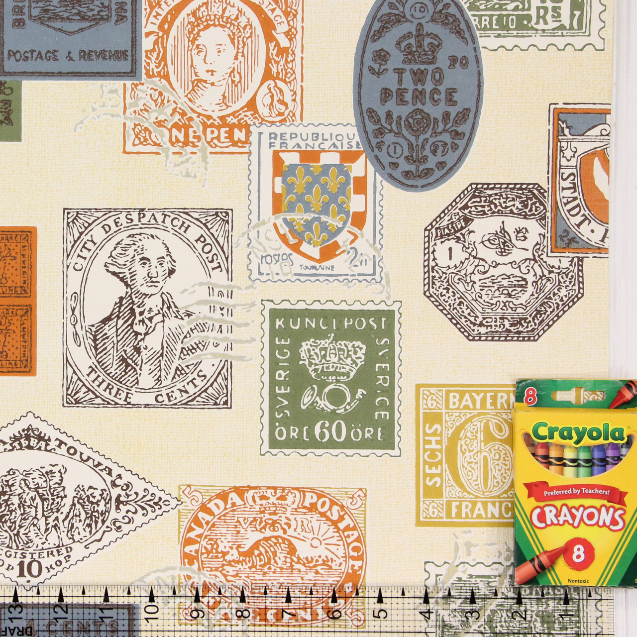 1970s Vintage Wallpaper Stamp Collection - Rosie's Vintage Wallpaper