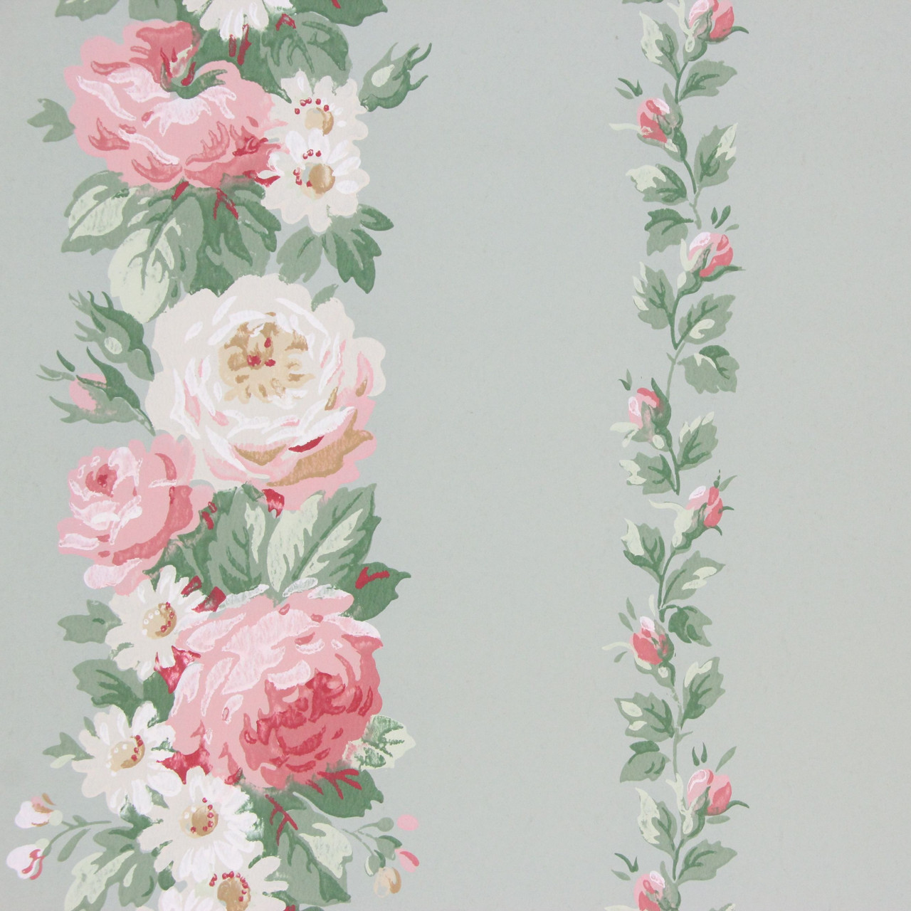 pink rose pattern wallpaper