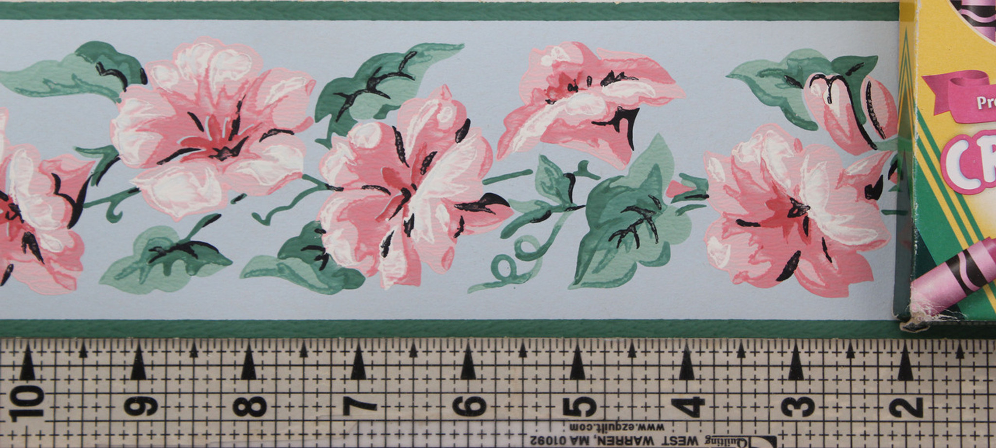 Imperial Vintage Wallpaper Border Morning Glory Pink Rosie S