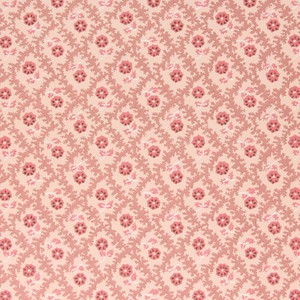 1950s Vintage Wallpaper Pink Floral Geometric