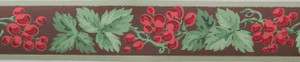 Kem-Tone Vintage Wallpaper Border Red Grape