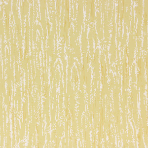 1960s Vintage Wallpaper White Raised Graphics on Yellow