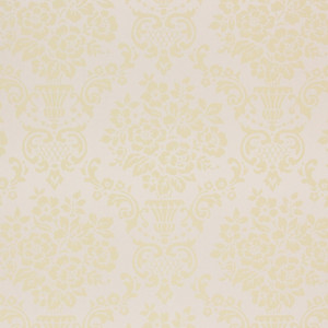 1960s Vintage Wallpaper Yellow-Tan Flower Bouquets