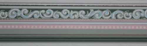 Trimz Vintage Wallpaper Border Green Stripe