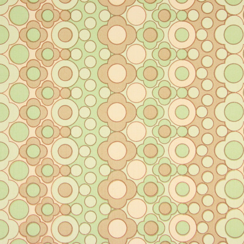 1960s vintage wallpaper retro mod green brown floral