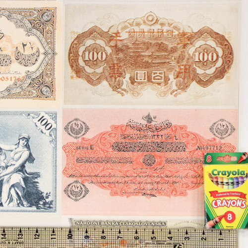 1960s Vintage Wallpaper International Currency